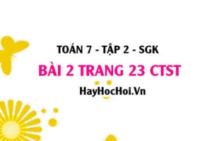 Bài 2 trang 23 Toán 7 Tập 2 Chân trời sáng tạo: Bài Toán Thực Tế Tỉ Lệ Nghịch